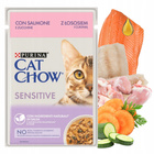 Mokra karma dla kota Purina Cat Chow Sensitive o smaku Łosoś z Cukinią w sosie 24 x 85g 