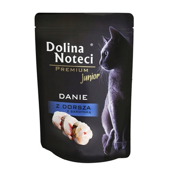 Dolina Noteci Premium Junior mokra karma dla kociąt Dorsz 85g