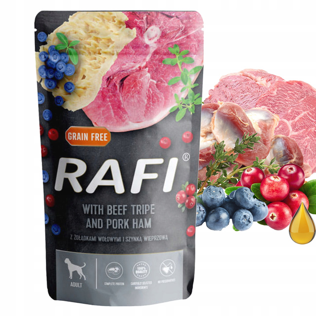 RAFI TUF TUF Karma mokra dla psa Dolina Noteci mix smaków 40 x 500g