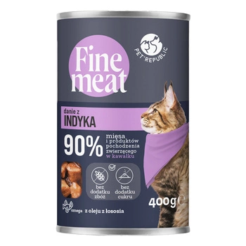 PET REPUBLIC FINE MEAT karma mokra dla kota kawałki w sosie Kurczak 400g